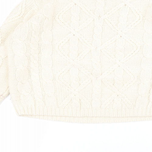 Love knitwear Womens White   Pullover Jumper Size 12