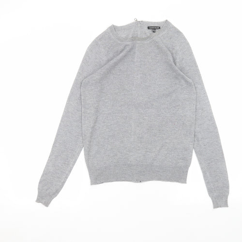 Warehouse Womens Grey   Basic T-Shirt Size 8