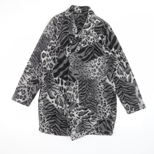 Bonmarché Womens Grey Animal Print  Jacket  Size 12