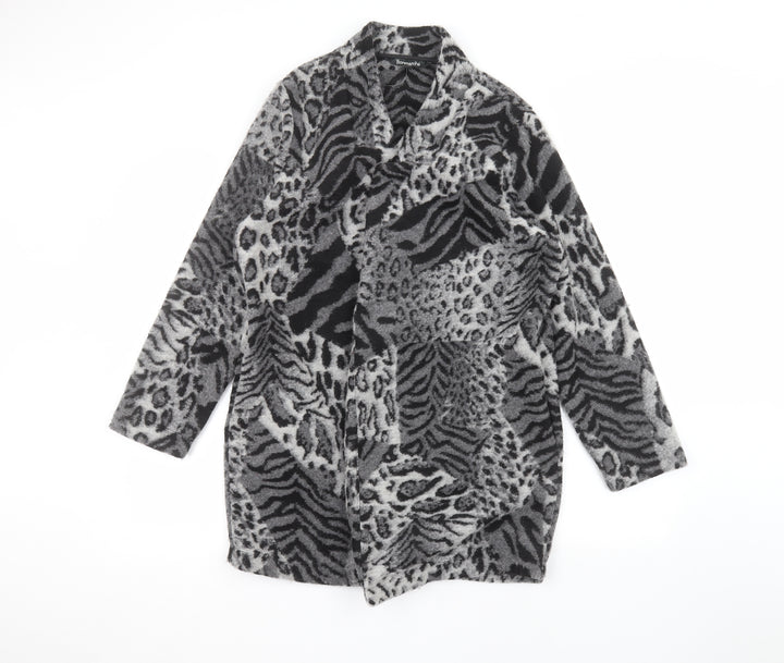Bonmarché Womens Grey Animal Print  Jacket  Size 12