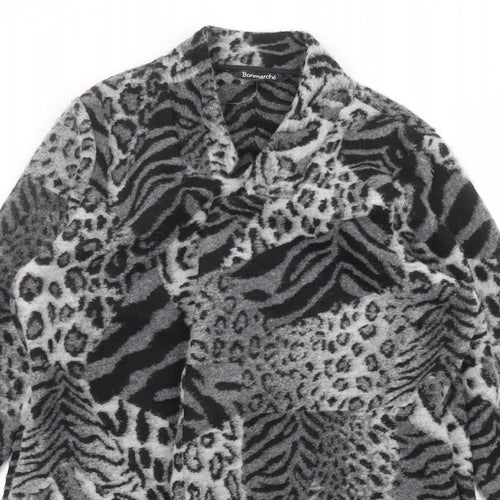 Bonmarché Womens Grey Animal Print  Jacket  Size 12