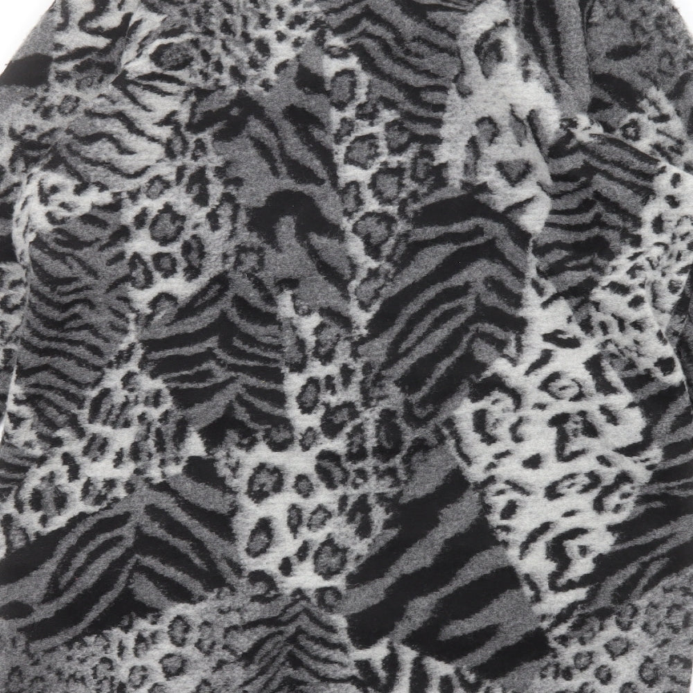 Bonmarché Womens Grey Animal Print  Jacket  Size 12