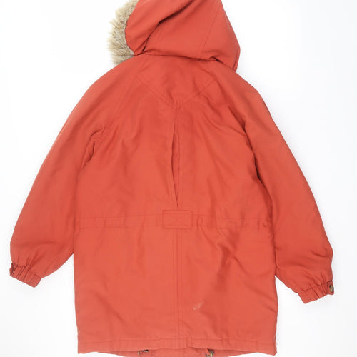 Marks and Spencer Womens Orange   Parka Coat Size 10