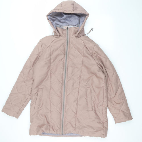 anne de lancay Womens Pink   Parka Coat Size S
