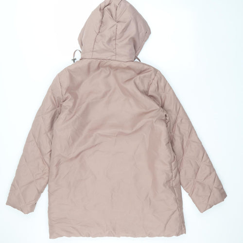 anne de lancay Womens Pink   Parka Coat Size S
