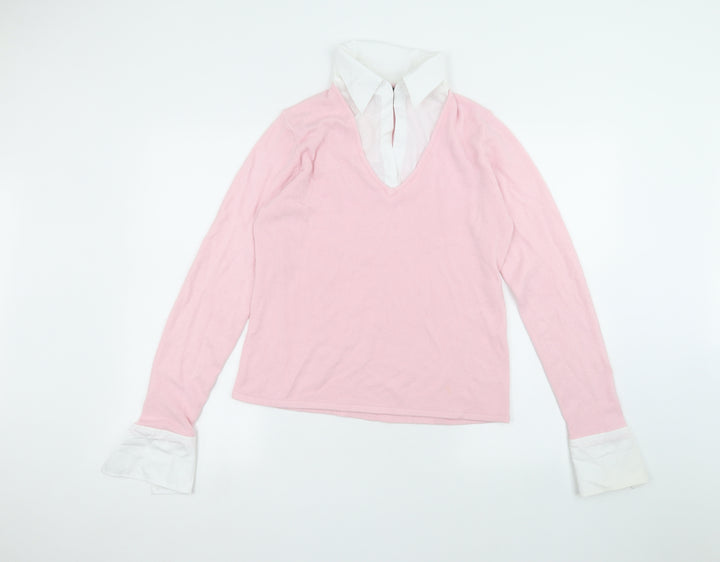 Debbie Morgan Womens Pink   Basic T-Shirt Size XL