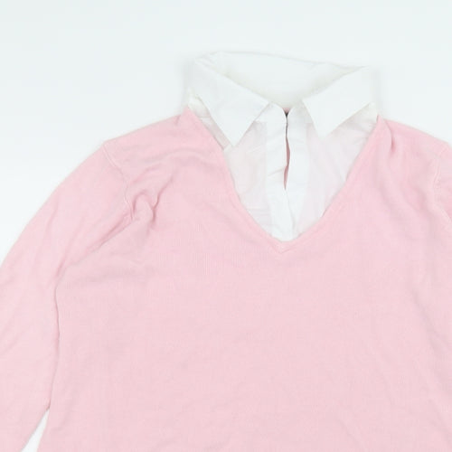 Debbie Morgan Womens Pink   Basic T-Shirt Size XL