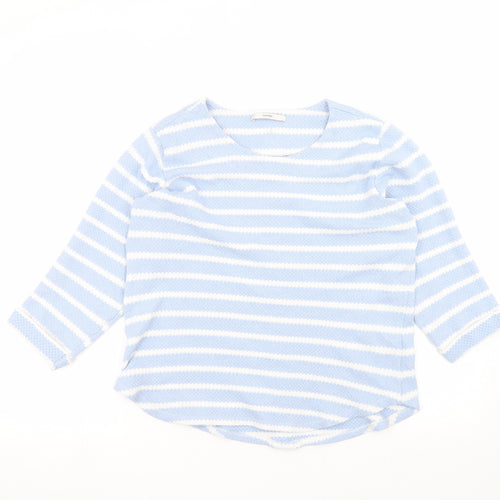 George Womens Blue Striped  Pullover Jumper Size 12