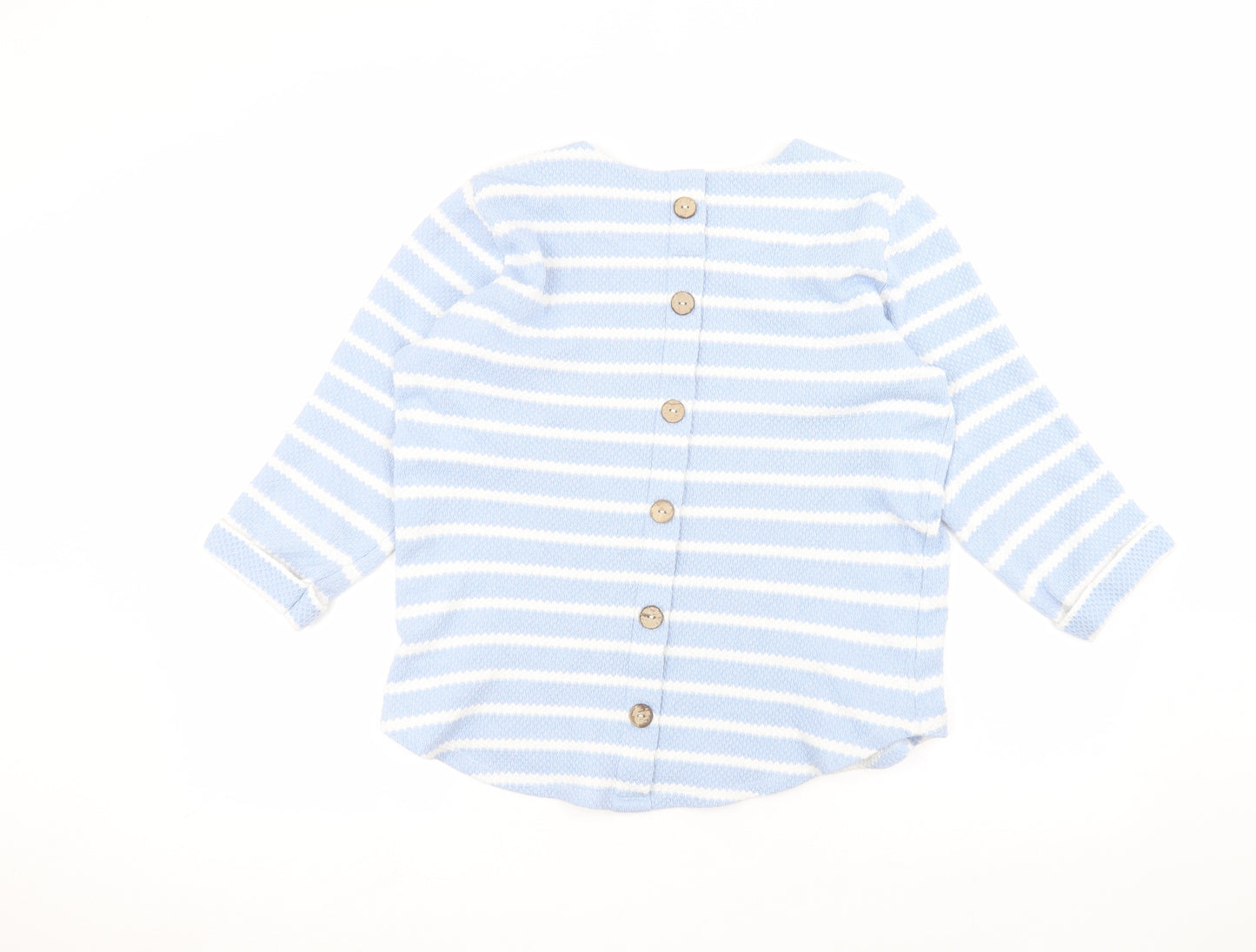 George Womens Blue Striped  Pullover Jumper Size 12