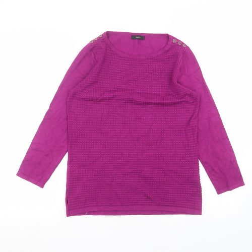 M&Co Womens Purple   Pullover Jumper Size 10