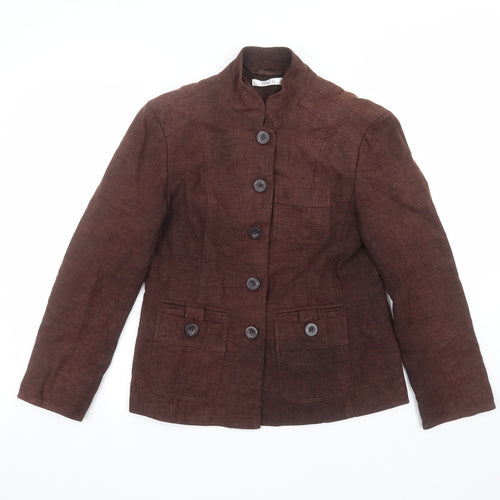 M&Co Womens Brown   Jacket  Size 10