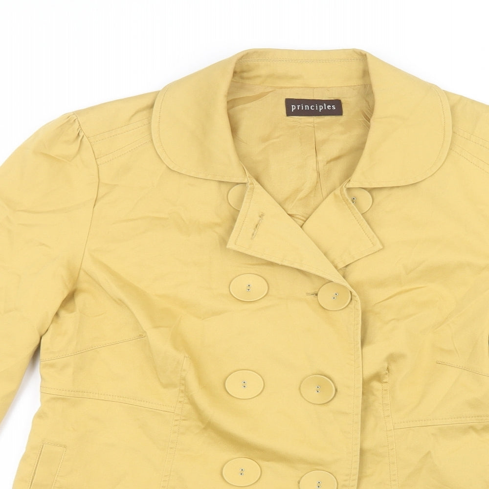 Principles Womens Yellow   Jacket  Size 14