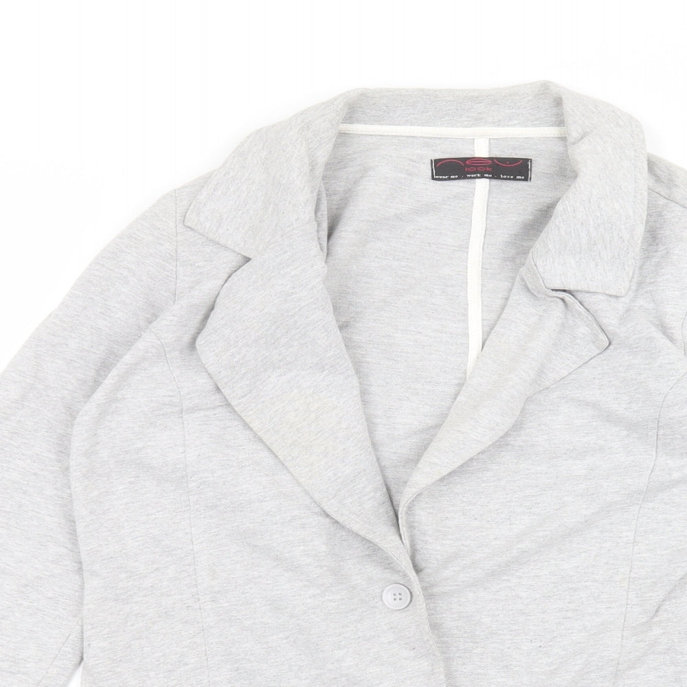 New Look Womens Grey   Jacket  Size 10