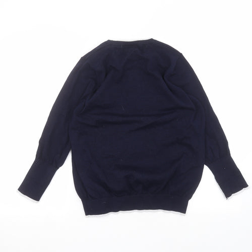 //text Womens Blue   Basic T-Shirt Size M