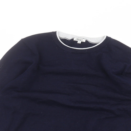 //text Womens Blue   Basic T-Shirt Size M