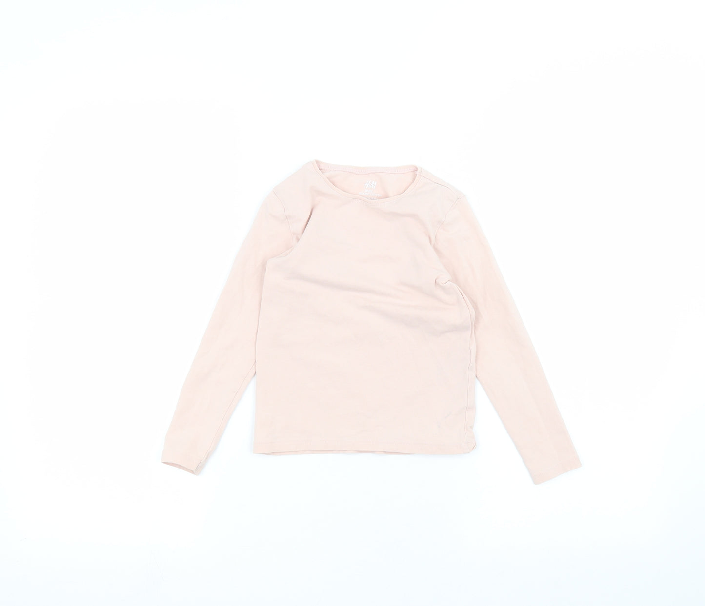 H&M Girls Pink   Basic T-Shirt Size 5-6 Years