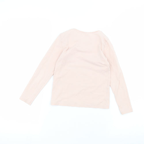 H&M Girls Pink   Basic T-Shirt Size 5-6 Years