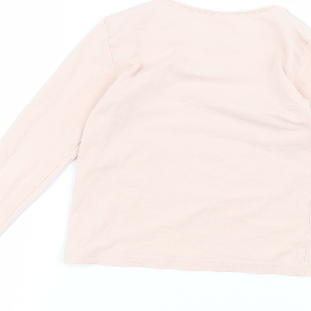 H&M Girls Pink   Basic T-Shirt Size 5-6 Years