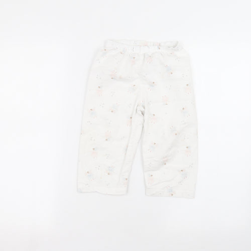 Preworn Baby White   Sweatpants Trousers Size 18-24 Months