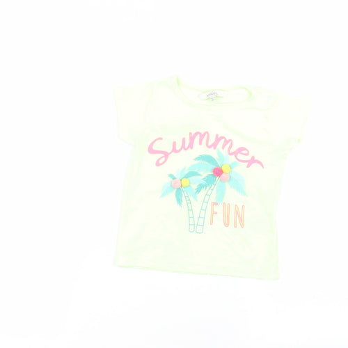 E-vie Baby Green   Basic T-Shirt Size 18-24 Months