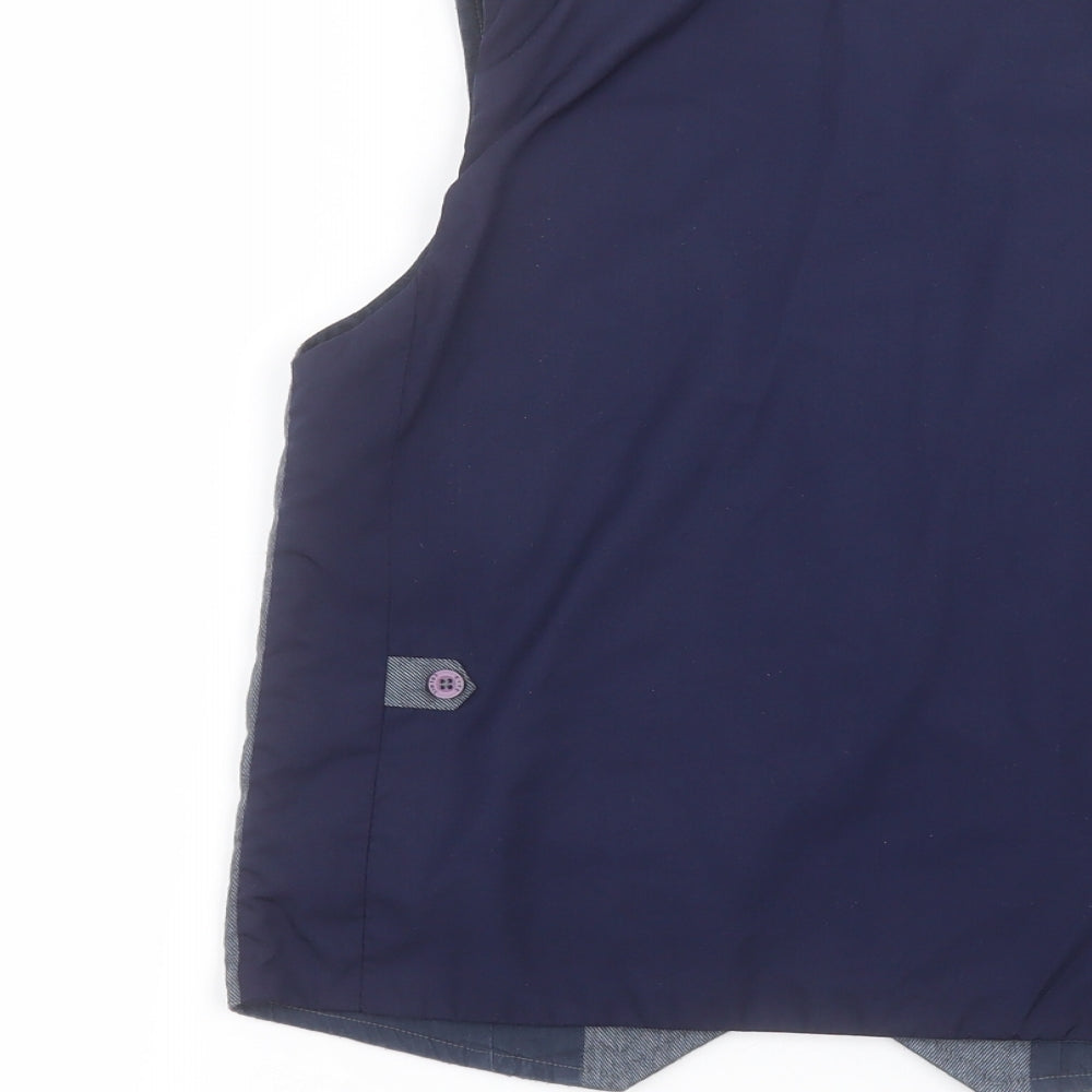 M&Co Boys Blue   Jacket Waistcoat Size 11-12 Years