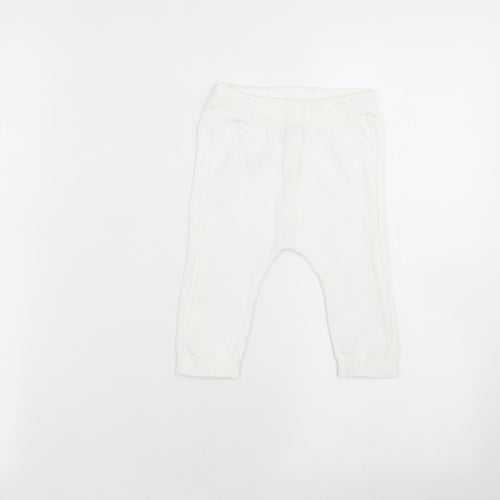 TU Baby White   Sweatpants Trousers Size 6-9 Months