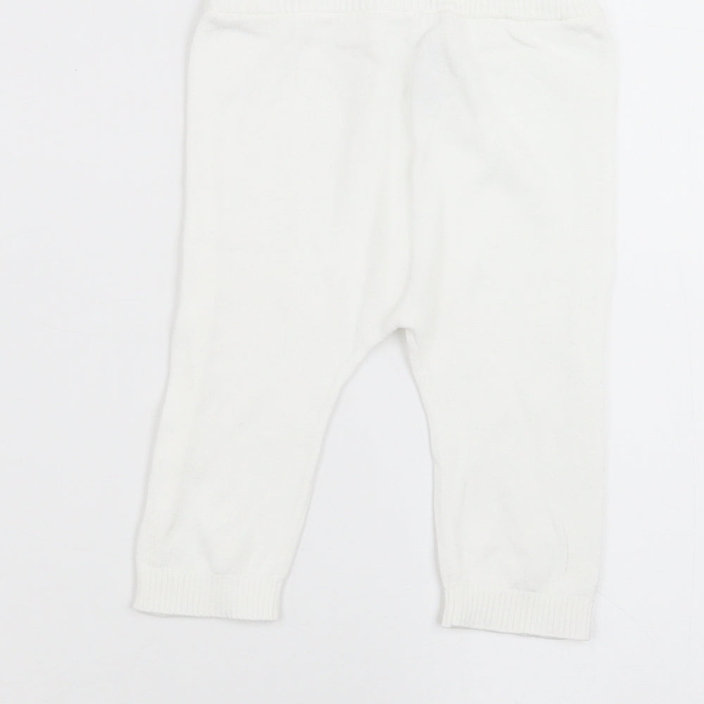 TU Baby White   Sweatpants Trousers Size 6-9 Months