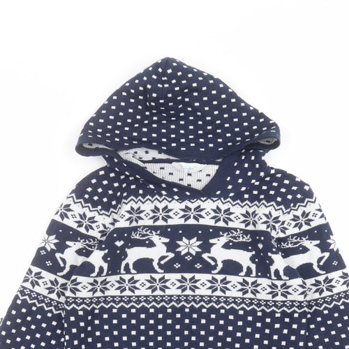 Primark Boys Blue   Pullover Hoodie Size 8-9 Years