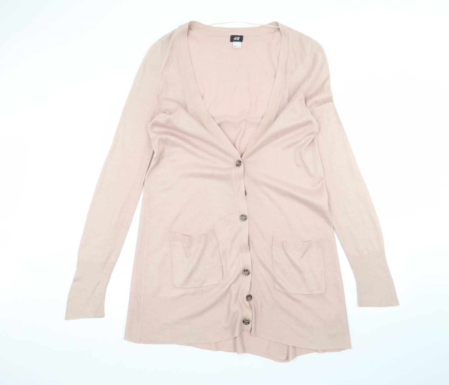 H&M Womens Beige   Cardigan Jumper Size M