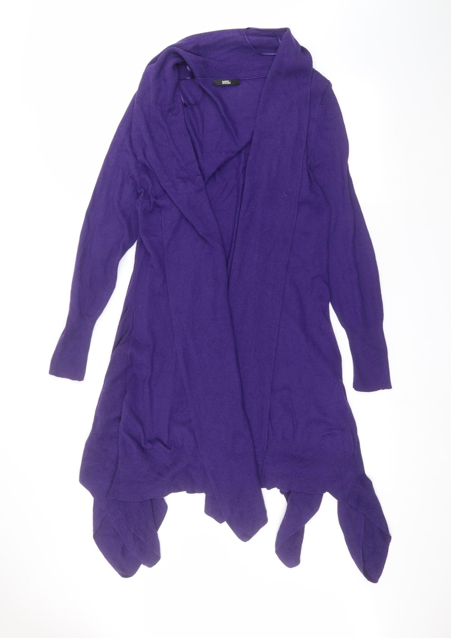 Marks and Spencer Womens Purple   Cardigan Jumper Size 18
