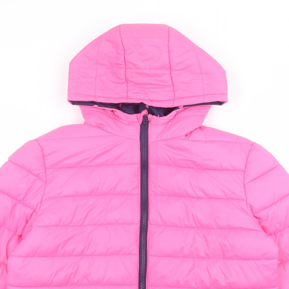 George Girls Pink   Puffer Jacket Coat Size 12-13 Years