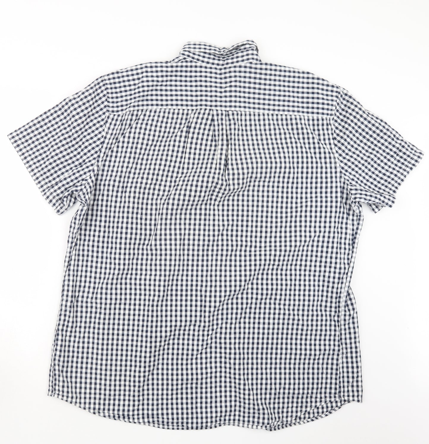 Gap Mens Blue Check   Button-Up Size XL