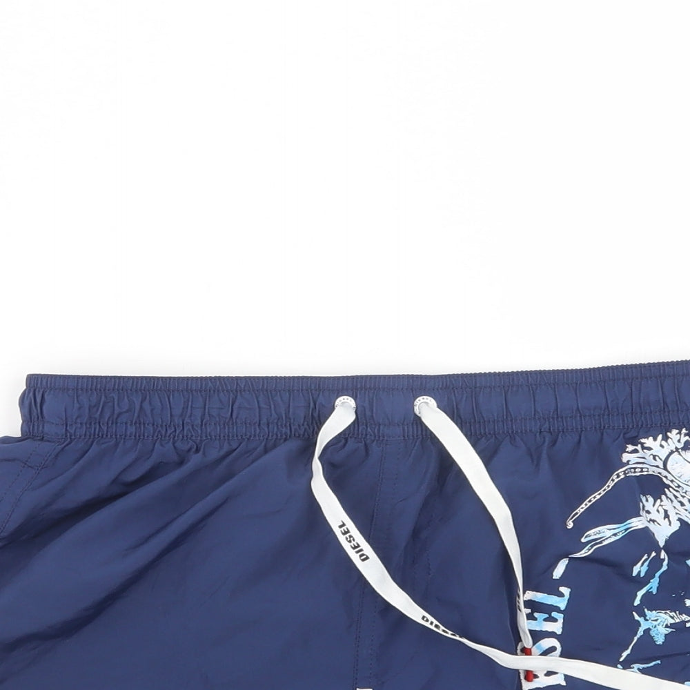 Diesel Mens Blue   Bermuda Shorts Size L - Swim Shorts
