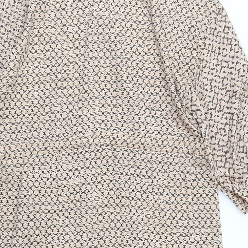 Primark Womens Beige Geometric  Maxi  Size 20