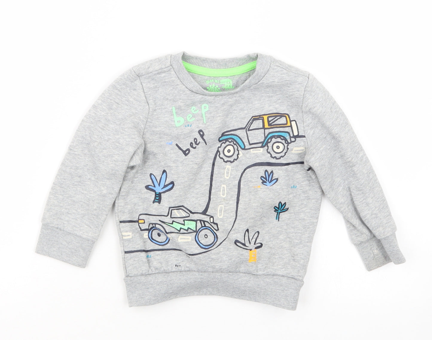 F&F Boys Grey   Pullover Jumper Size 18-24 Months