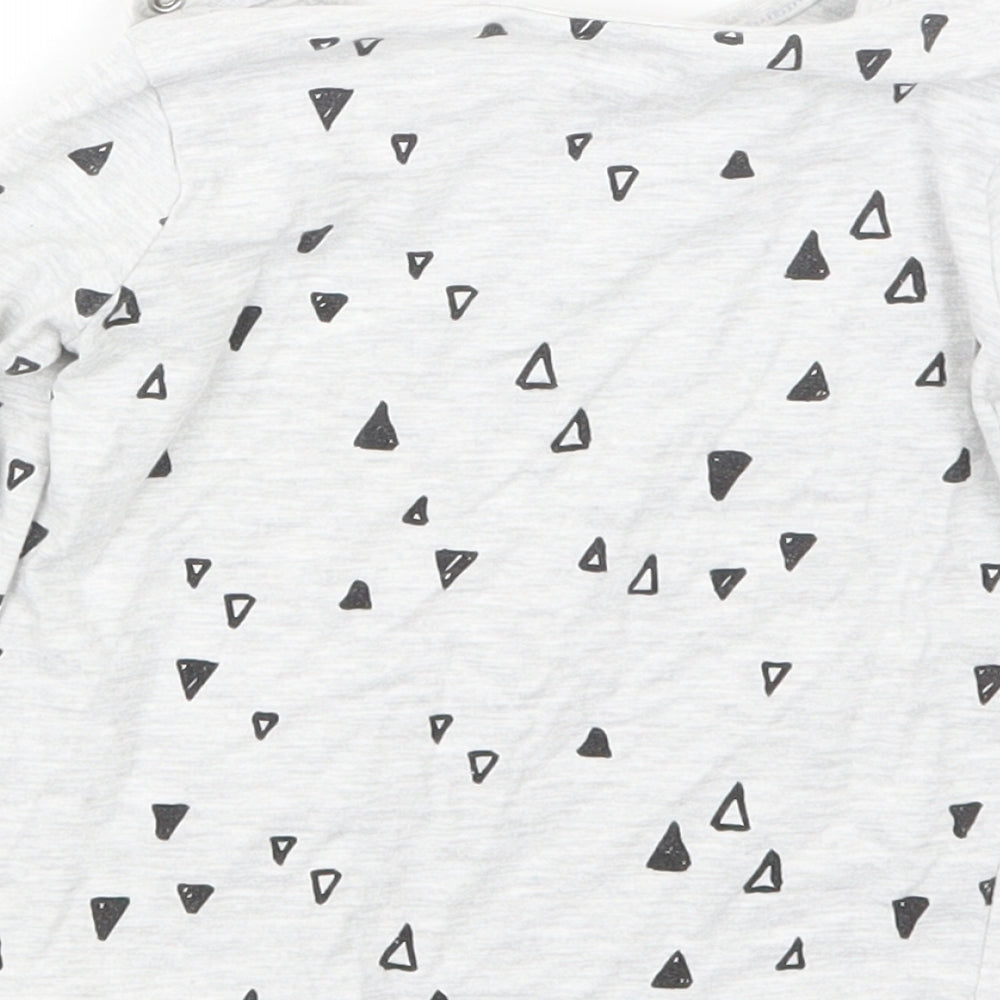 F&F Boys Grey Geometric  Basic T-Shirt Size 18-24 Months