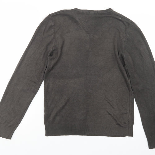 Marks and Spencer Mens Brown  Knit Pullover Jumper Size S