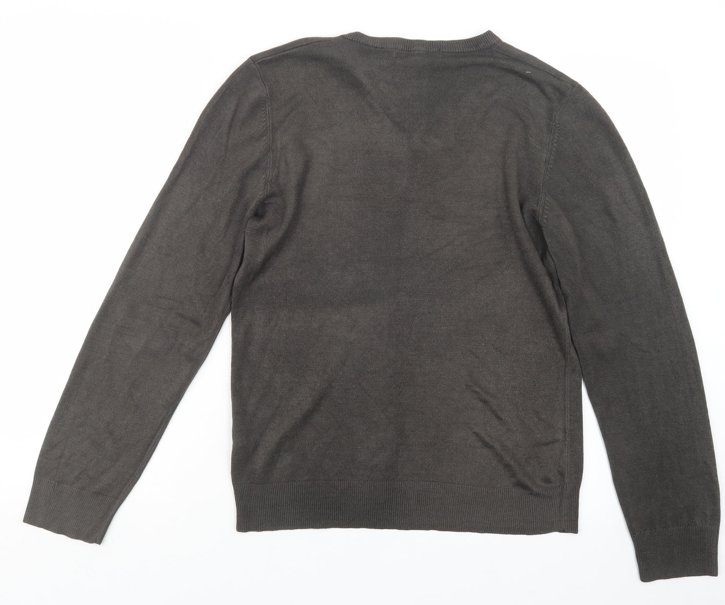 Marks and Spencer Mens Brown  Knit Pullover Jumper Size S