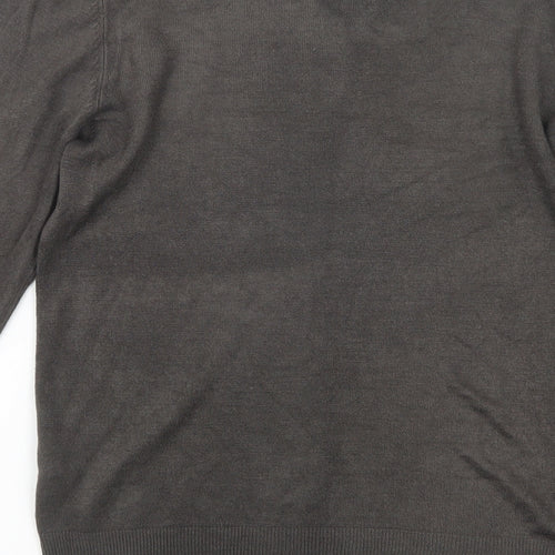 Marks and Spencer Mens Brown  Knit Pullover Jumper Size S