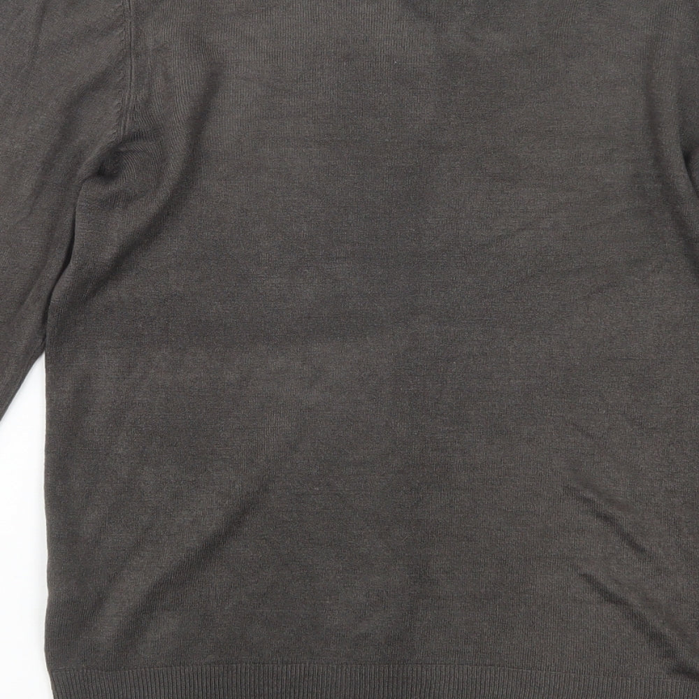 Marks and Spencer Mens Brown  Knit Pullover Jumper Size S