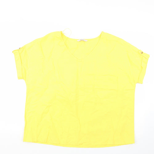 TU Womens Yellow   Basic T-Shirt Size 18