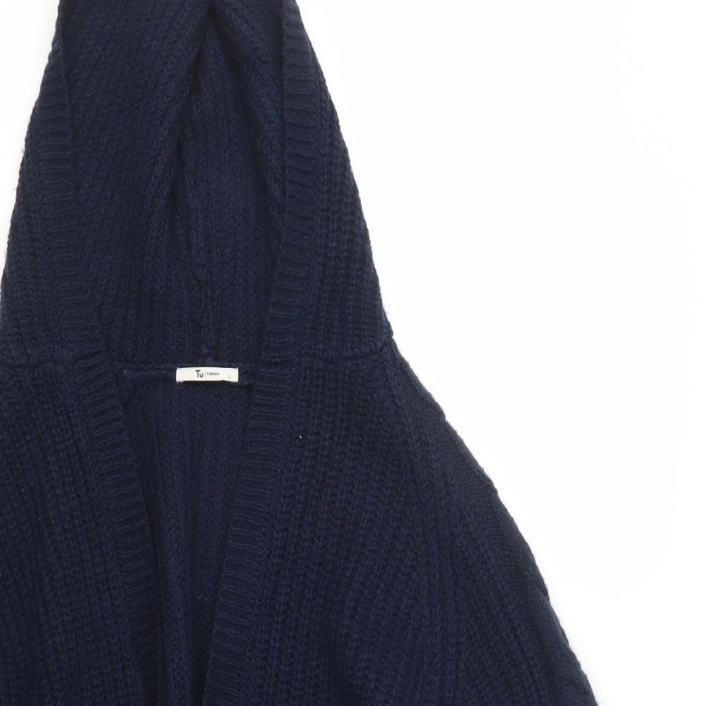 TU Womens Blue  Knit Cardigan Jumper Size L
