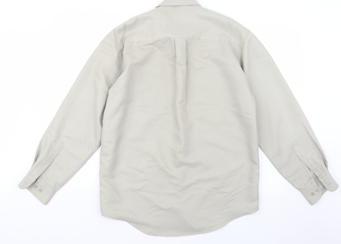 Armando Mens Beige    Button-Up Size S