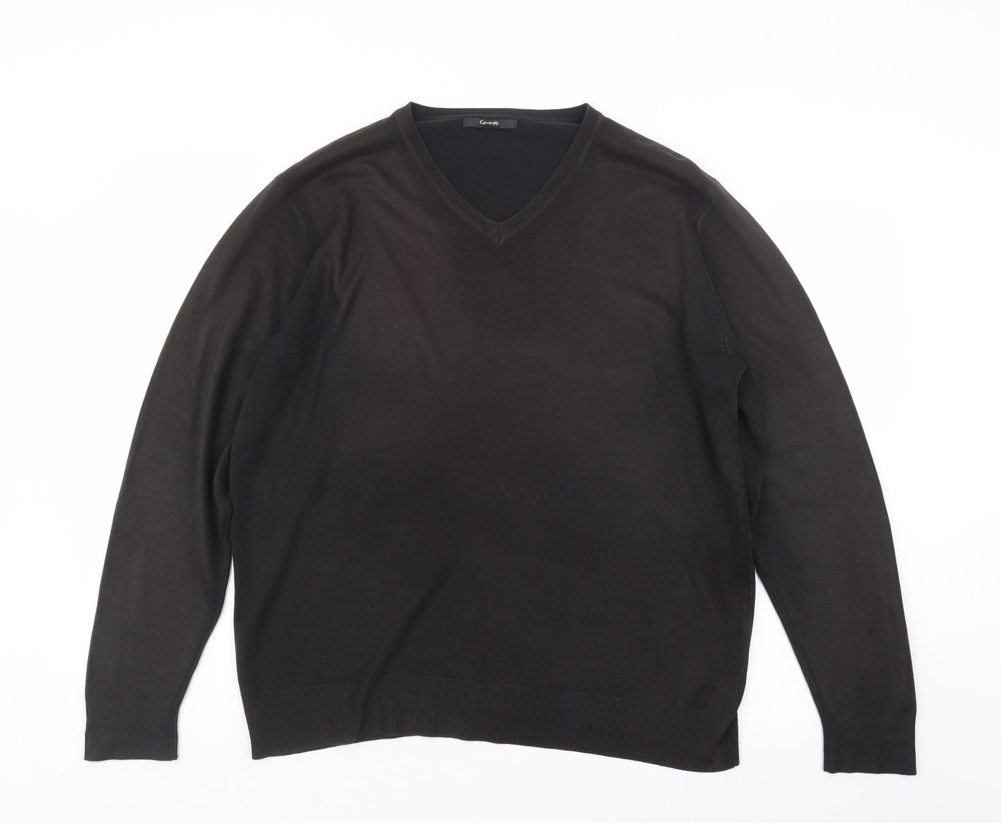 George Mens Black  Knit Pullover Jumper Size L