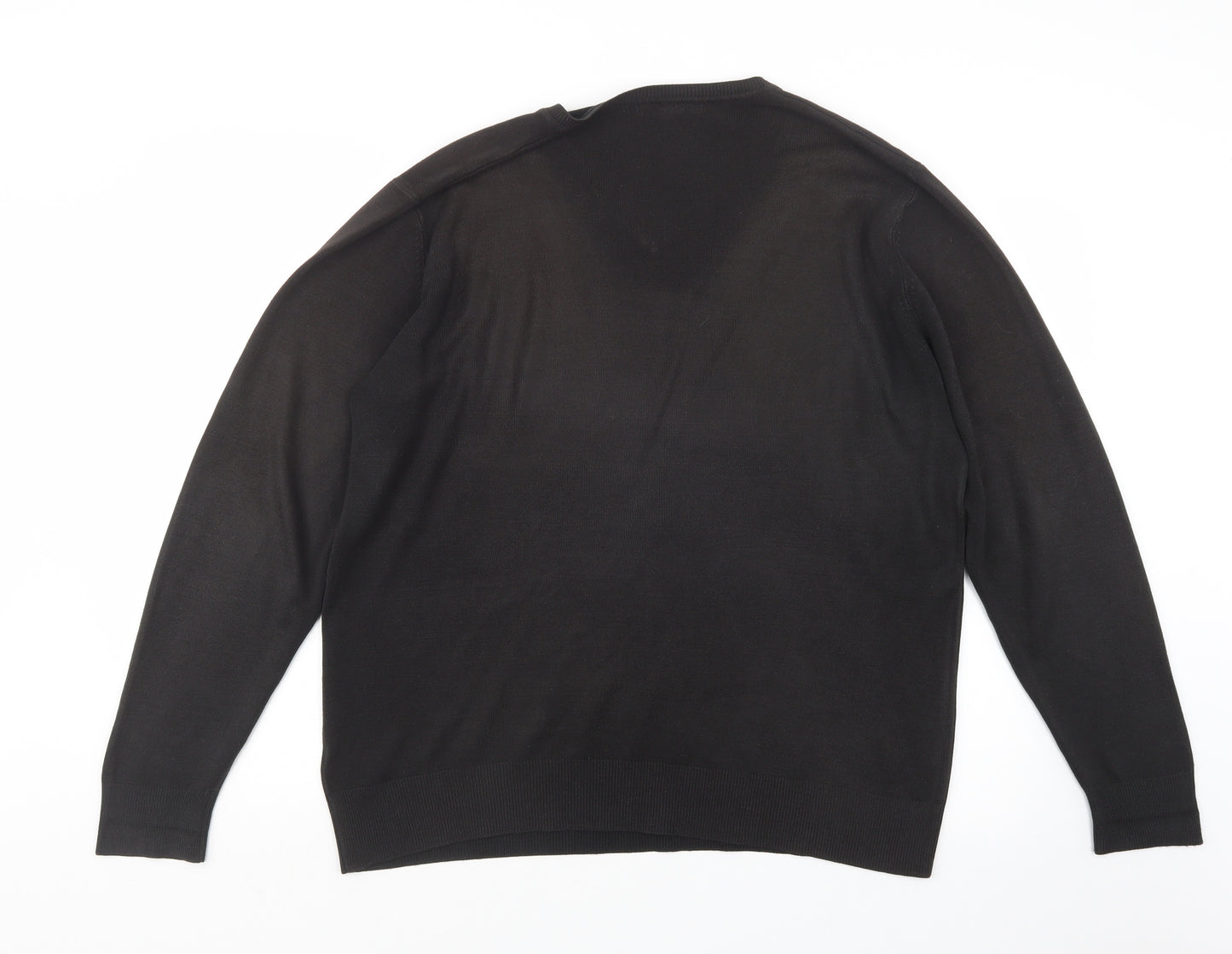 George Mens Black  Knit Pullover Jumper Size L
