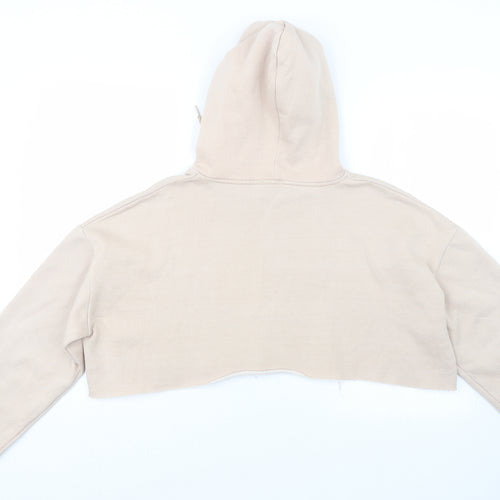 Rising Womens Beige   Pullover Hoodie Size S  - Cropped