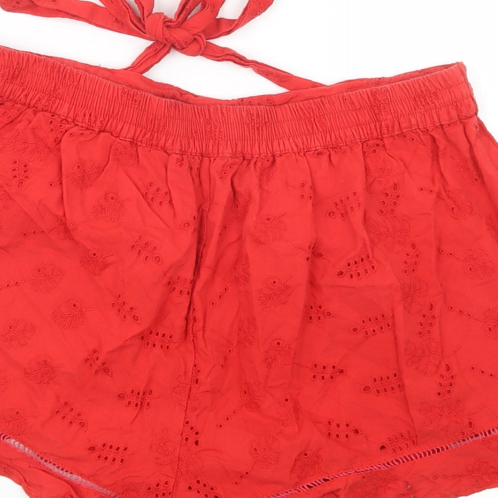 George Womens Red   Boyfriend Shorts Size 12