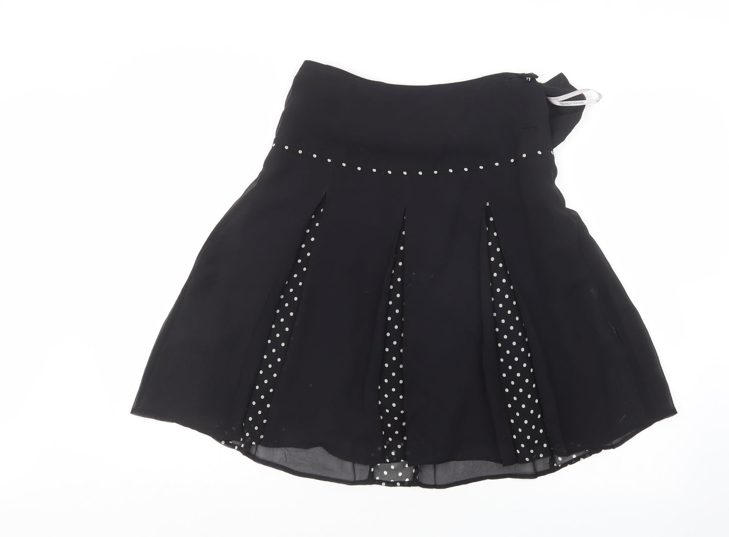 Warehouse Womens Black   A-Line Skirt Size 8