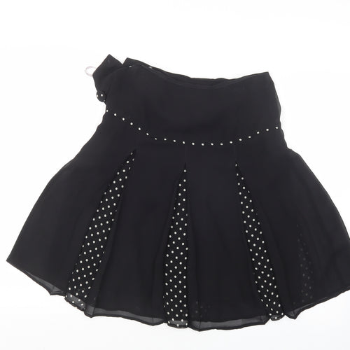 Warehouse Womens Black   A-Line Skirt Size 8