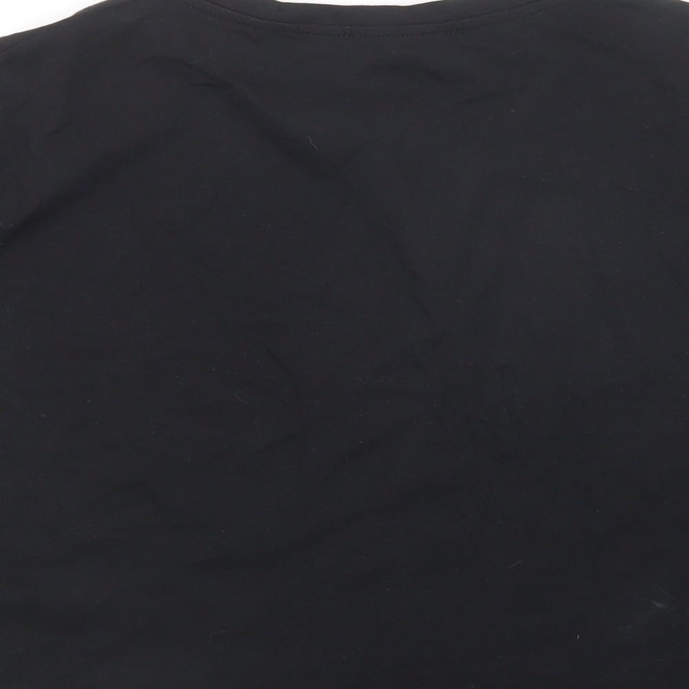 New Look Womens Black   Cropped T-Shirt Size 14